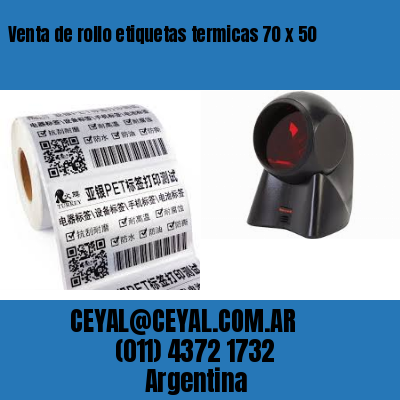 Venta de rollo etiquetas termicas 70 x 50