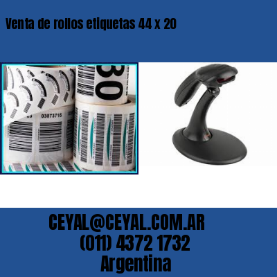 Venta de rollos etiquetas 44 x 20