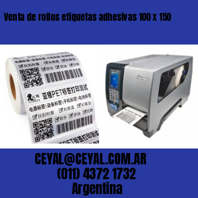 Venta de rollos etiquetas adhesivas 100 x 150