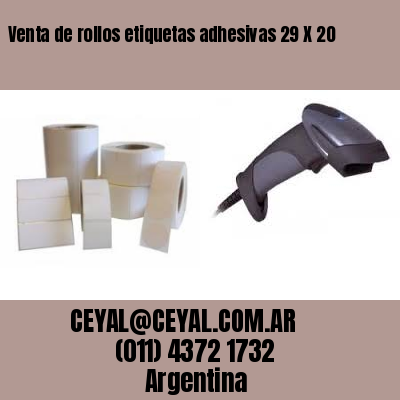 Venta de rollos etiquetas adhesivas 29 X 20