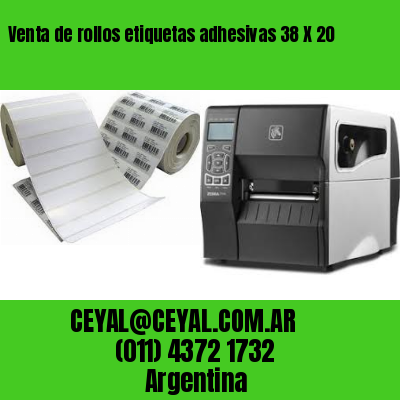 Venta de rollos etiquetas adhesivas 38 X 20