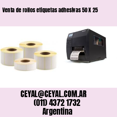 Venta de rollos etiquetas adhesivas 50 X 25