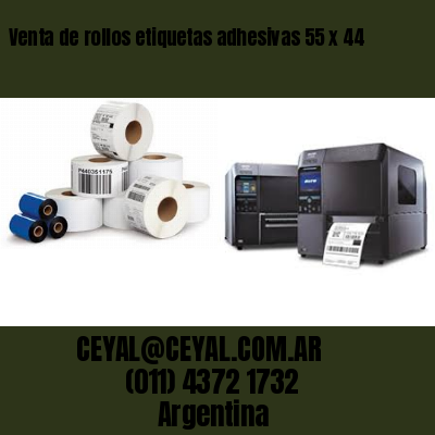 Venta de rollos etiquetas adhesivas 55 x 44