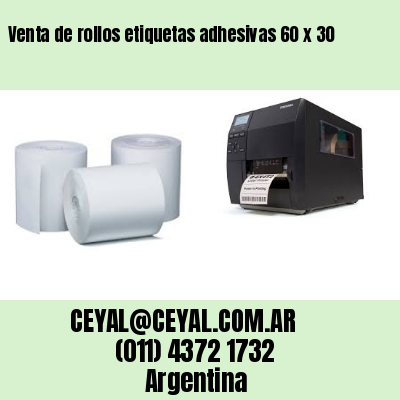 Venta de rollos etiquetas adhesivas 60 x 30