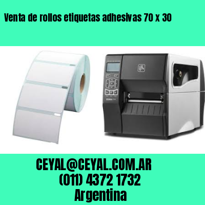 Venta de rollos etiquetas adhesivas 70 x 30