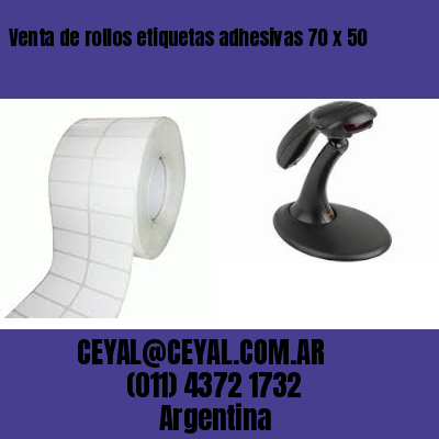 Venta de rollos etiquetas adhesivas 70 x 50