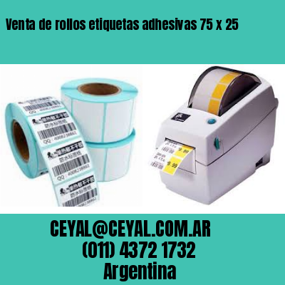 Venta de rollos etiquetas adhesivas 75 x 25