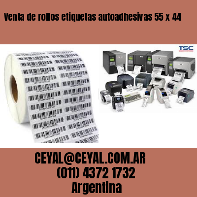 Venta de rollos etiquetas autoadhesivas 55 x 44