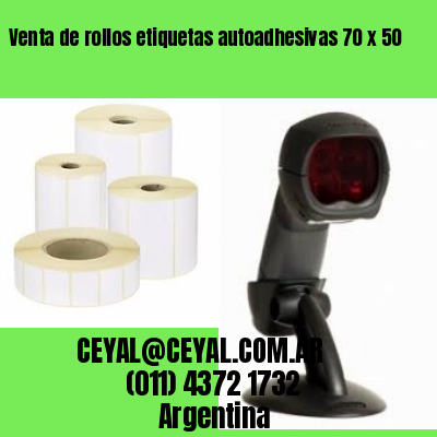 Venta de rollos etiquetas autoadhesivas 70 x 50