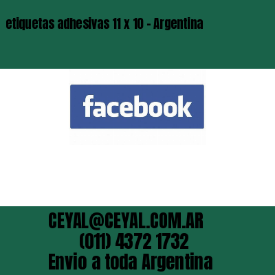 etiquetas adhesivas 11 x 10 - Argentina	