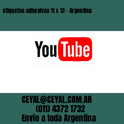 etiquetas adhesivas 11 x 13 - Argentina	
