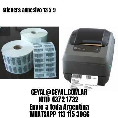 stickers adhesivo 13 x 9