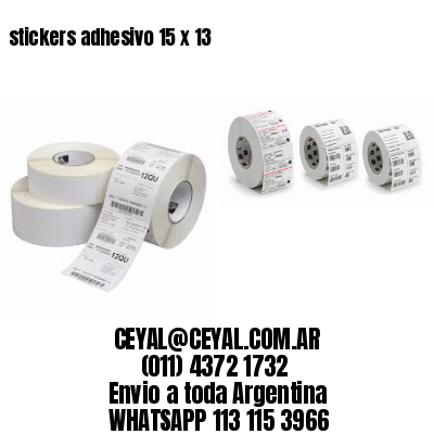 stickers adhesivo 15 x 13