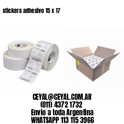 stickers adhesivo 15 x 17