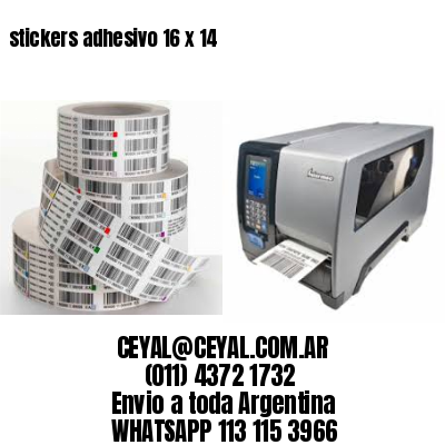 stickers adhesivo 16 x 14