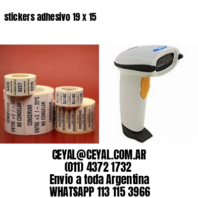 stickers adhesivo 19 x 15