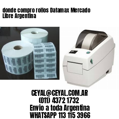 donde compro rollos Datamax Mercado Libre Argentina