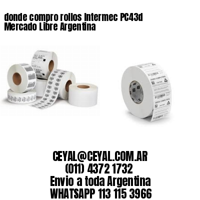 donde compro rollos Intermec PC43d Mercado Libre Argentina