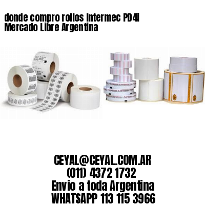 donde compro rollos Intermec PD4i Mercado Libre Argentina