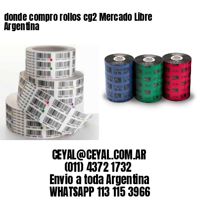 donde compro rollos cg2 Mercado Libre Argentina