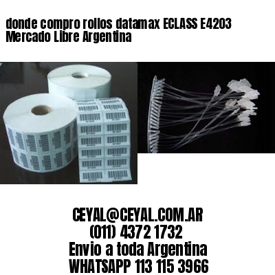 donde compro rollos datamax ECLASS E4203 Mercado Libre Argentina