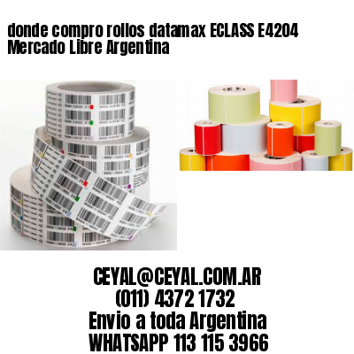 donde compro rollos datamax ECLASS E4204 Mercado Libre Argentina
