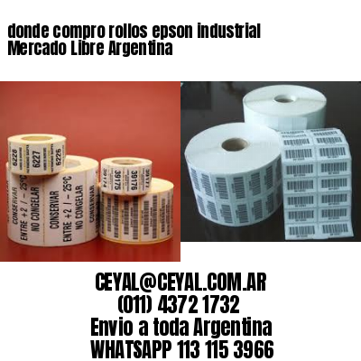 donde compro rollos epson industrial Mercado Libre Argentina
