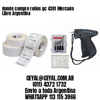 donde compro rollos gc 420t Mercado Libre Argentina