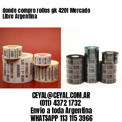 donde compro rollos gk 420t Mercado Libre Argentina