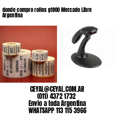 donde compro rollos gt800 Mercado Libre Argentina