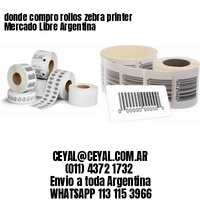 donde compro rollos zebra printer Mercado Libre Argentina