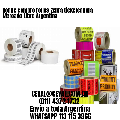 donde compro rollos zebra ticketeadora Mercado Libre Argentina