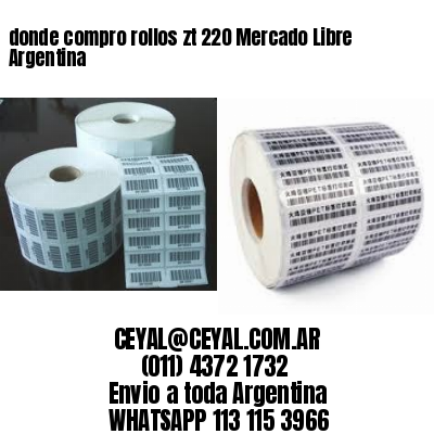 donde compro rollos zt 220 Mercado Libre Argentina