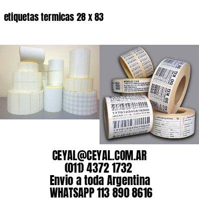 etiquetas termicas 28 x 83