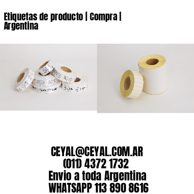 Etiquetas de producto | Compra | Argentina
