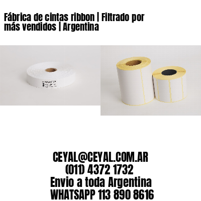 Fábrica de cintas ribbon | Filtrado por más vendidos | Argentina