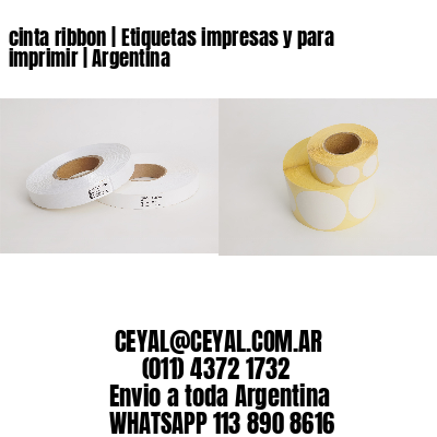 cinta ribbon | Etiquetas impresas y para imprimir | Argentina