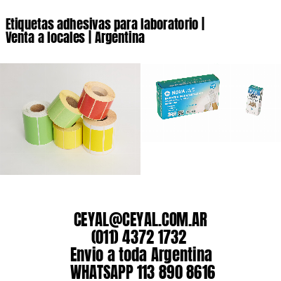 Etiquetas adhesivas para laboratorio | Venta a locales | Argentina