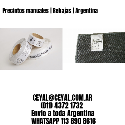 Precintos manuales | Rebajas | Argentina