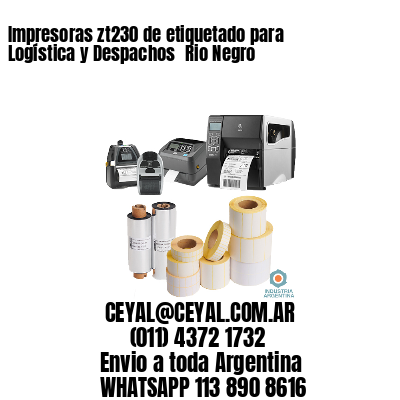 Impresoras zt230 de etiquetado para Logística y Despachos 	Rio Negro