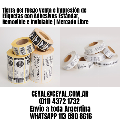 Tierra del Fuego Venta e impresión de Etiquetas con Adhesivos Estándar, Removible e Inviolable | Mercado Libre