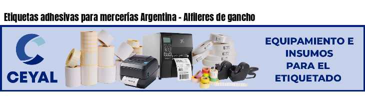 Etiquetas adhesivas para mercerías Argentina - Alfileres de gancho