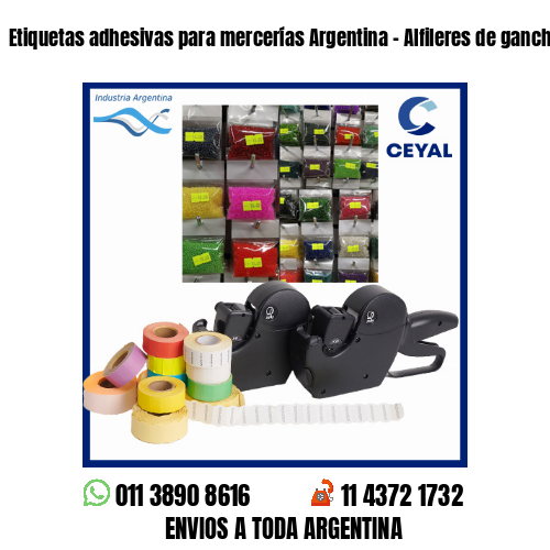Etiquetas adhesivas para mercerías Argentina – Alfileres de gancho