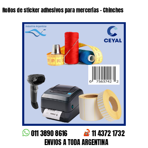 Rollos de sticker adhesivos para mercerías – Chinches