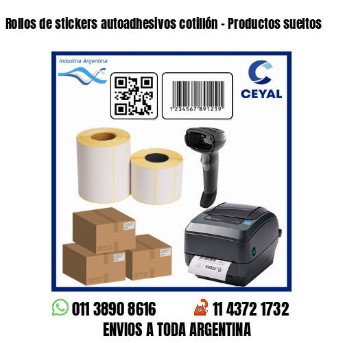 Rollos de stickers autoadhesivos cotillón – Productos sueltos