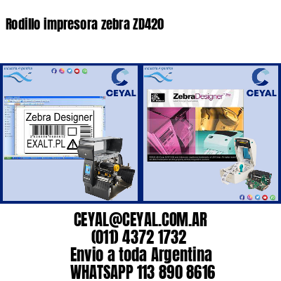 Rodillo impresora zebra ZD420