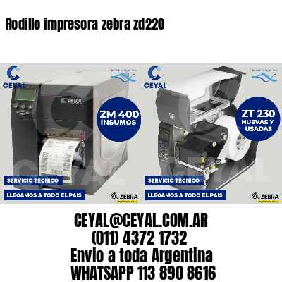 Rodillo impresora zebra zd220