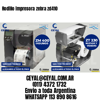 Rodillo impresora zebra zd410