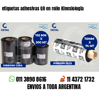etiquetas adhesivas QR en rollo Kinesiología