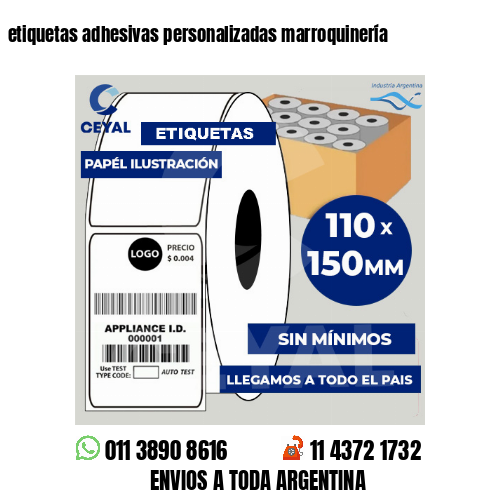 etiquetas adhesivas personalizadas marroquinería